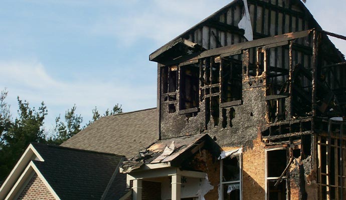 Fire damage property