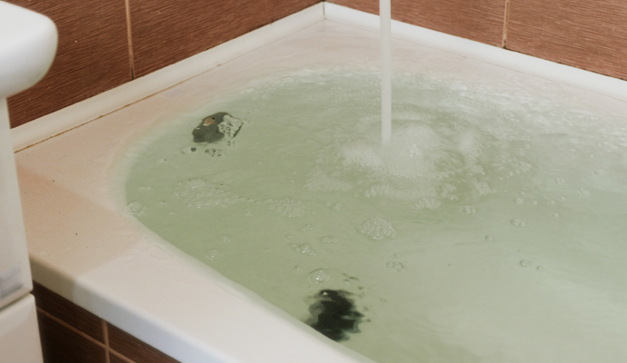 bathroom tub overflow