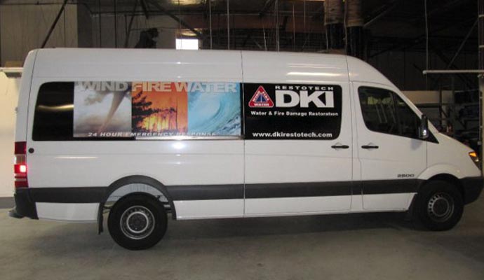 Restotech Water & Fire Damage Restoration Services service vehicle