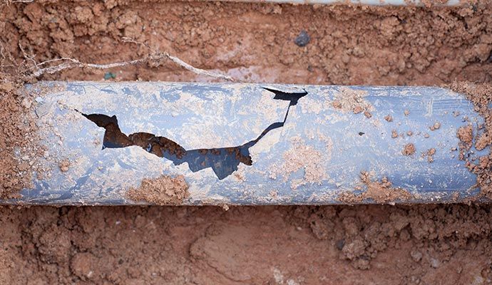 Slab Leak Water Damage Restoration in Riverside — DKI Restotech